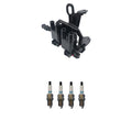 Hitachi Ignition Coil & 4 Denso Iridium Spark Plugs Kit for Spectra (2004–2009)
