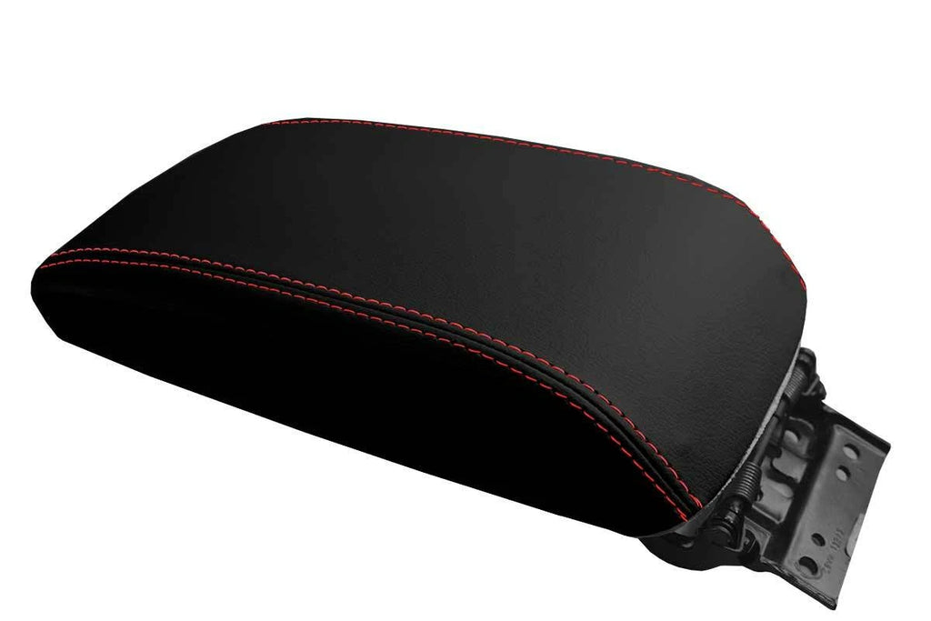 Armrest Cover for Mazda 6 (2009–2013) Leather Red Stitch