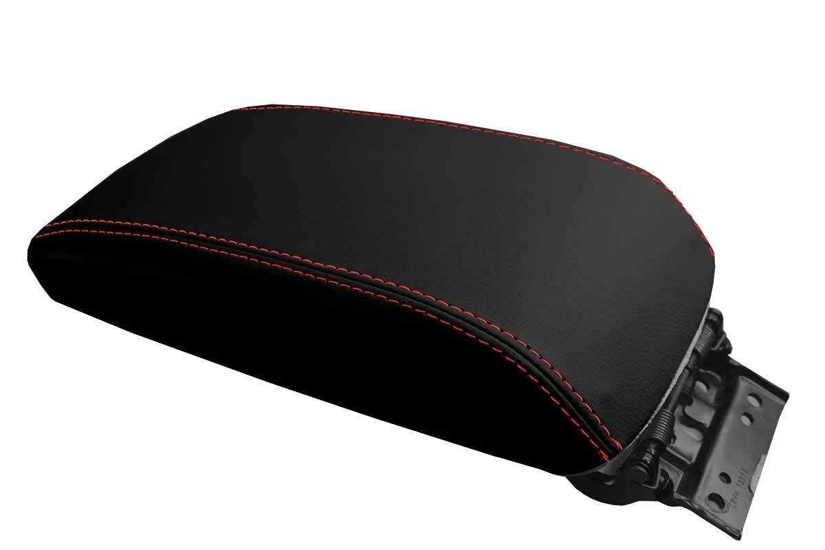 Armrest Cover for Mazda 6 (2009–2013) Leather Red Stitch