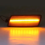 2X Smoke Lens Amber LED Front Bumper Side Marker Light for Audi A6 (2005–2011)