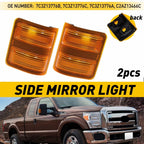 2X Side Tow Mirror Turn Signal Light Lens Amber for Ford F250 F350 F450