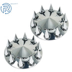 Front Axle Cover Kit for Truck (33mm Spiked Chrome)