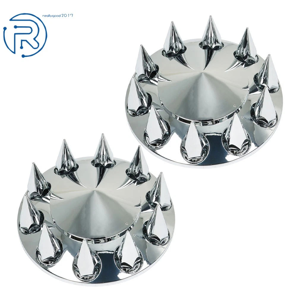 Front Axle Cover Kit for Truck (33mm Spiked Chrome)