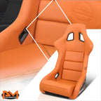 NRG FRP-302BR-V Racing Bucket Seat for Universal Fit (Large Size)