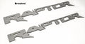 Emblems Badges Pair Brushed Stainless Steel for 2009–2019 SVT Raptor