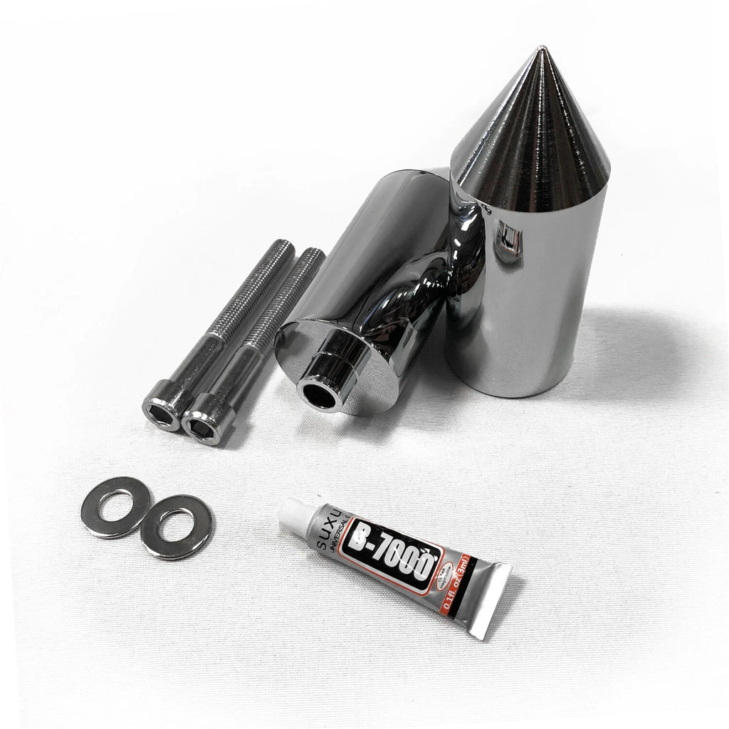 Chrome Spike Frame Slider Falling Protector for Yamaha YZF 600R (1996–2007)