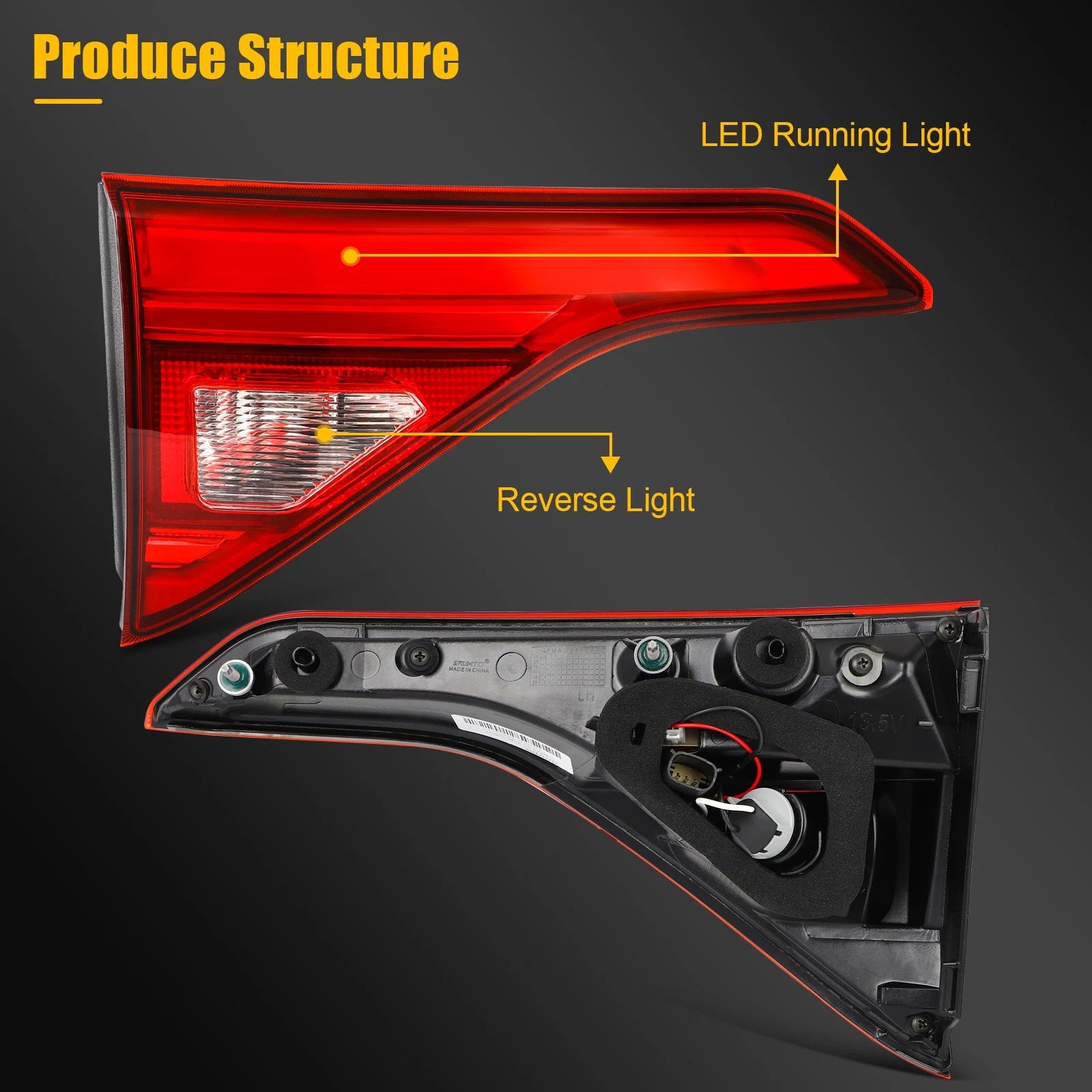 LED Inner Driver Side Tail Light Assembly for GMC Acadia (2017–2019)
