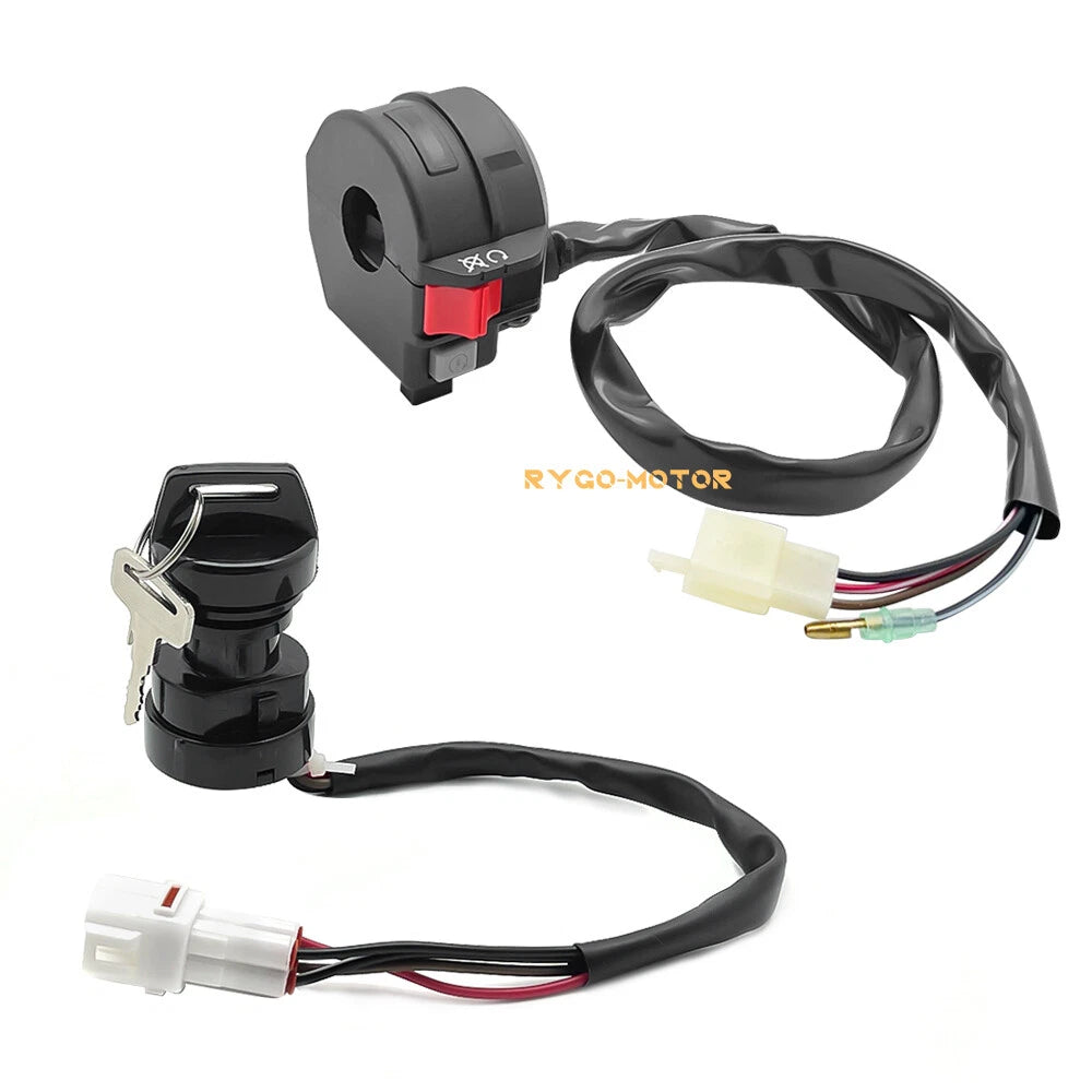 Start Stop Switch & Ignition Key Switch for Yamaha Raptor/Grizzly/Badger (80–50)