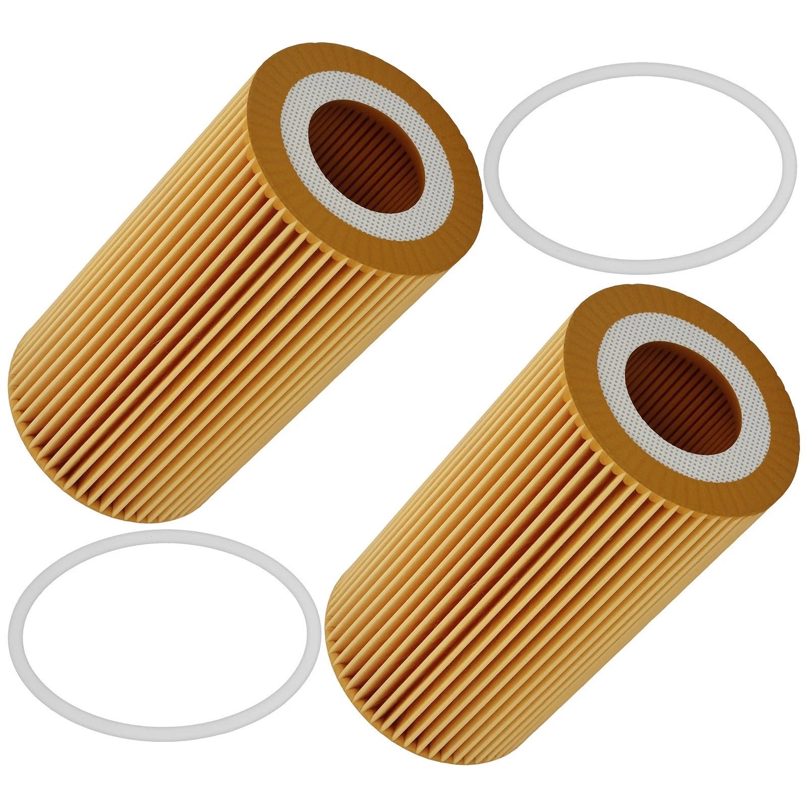 2X Engine Oil Filter for Volvo C30 C70 S40 S60 V50 V60 XC60 XC70 (2004–2016)