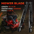 2X Mower Deck Spindle w/2 Blade for Cub Cadet Craftsman Z5400 Mustang Z46
