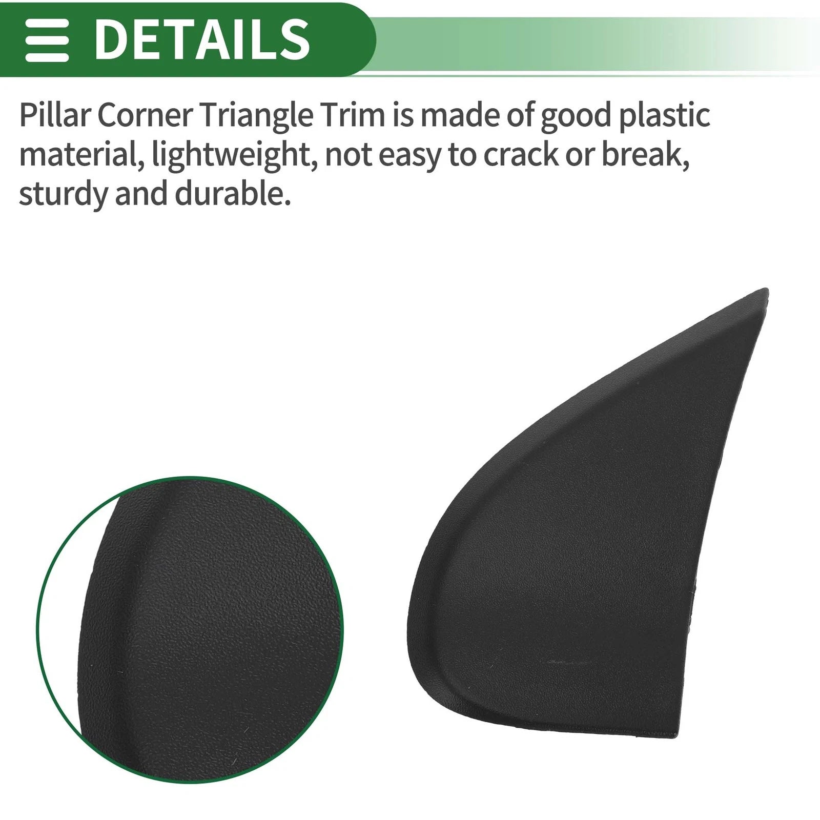 Front Left Side Pillar Corner Triangle Trim for Dodge Journey (2009–2020) No. 5178151AD