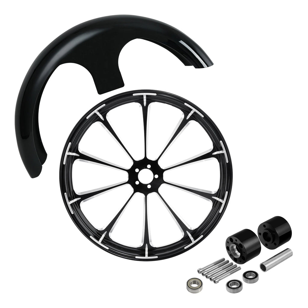 30" Front Wheel Rim Hub Dual Disc & Fender for Harley Street Glide (2008–Up)