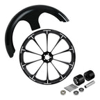 30" Front Wheel Rim Hub Dual Disc & Fender for Harley Street Glide (2008–Up)