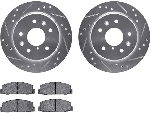 Rear Brake Pad and Rotor Kit for Mazda RX7 (1986–1991) YV397KM