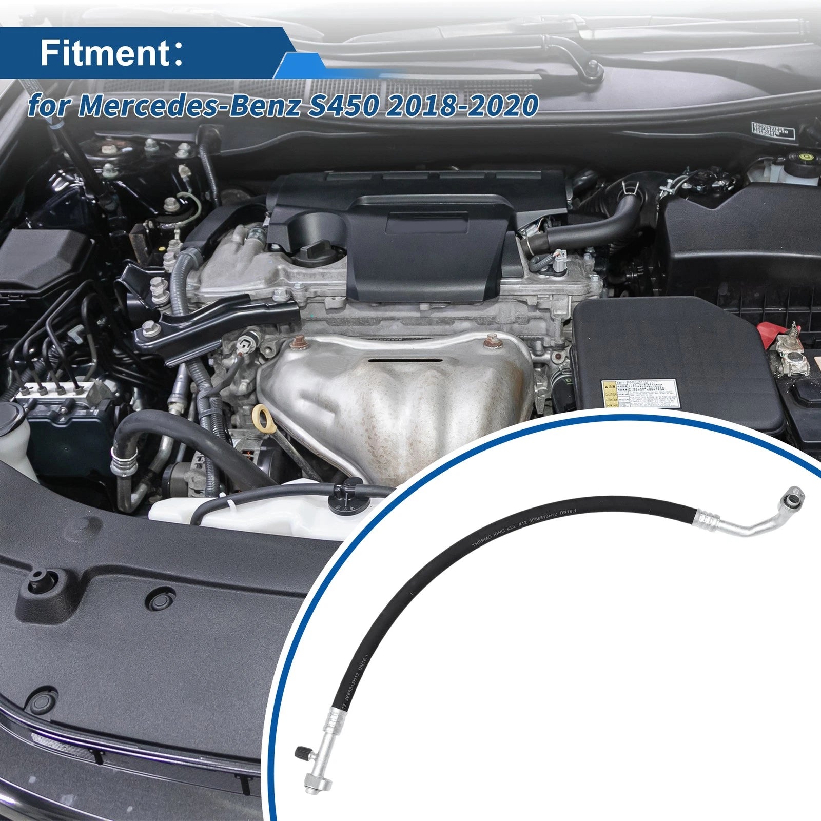 A/C Refrigerant Liquid Hose for Mercedes-Benz S450 (2018–2020) No. 2228306002
