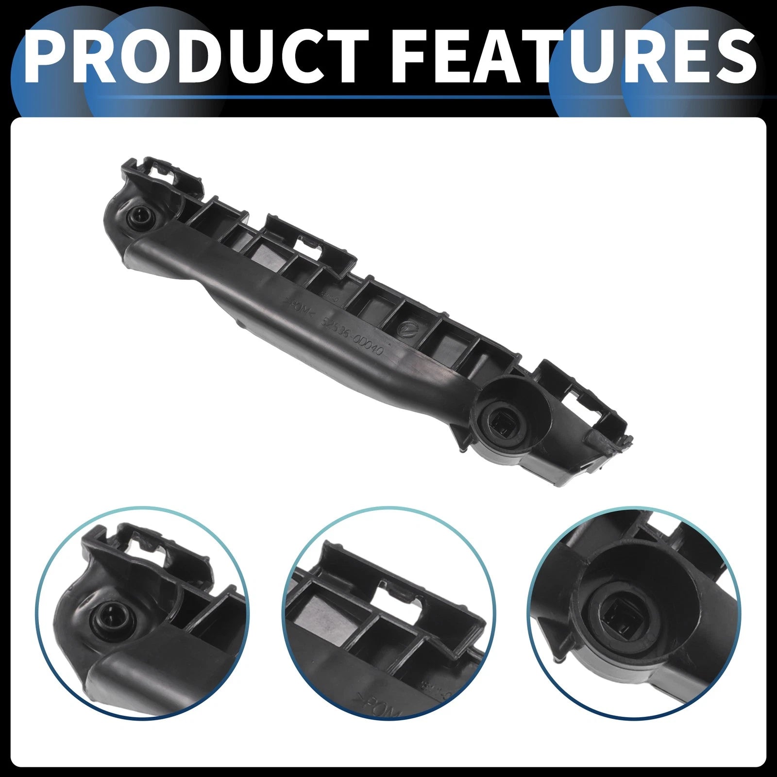1pc Right Front Bumper Retainer Bracket No. 525350D040 for Toyota Yaris (2006–2009)