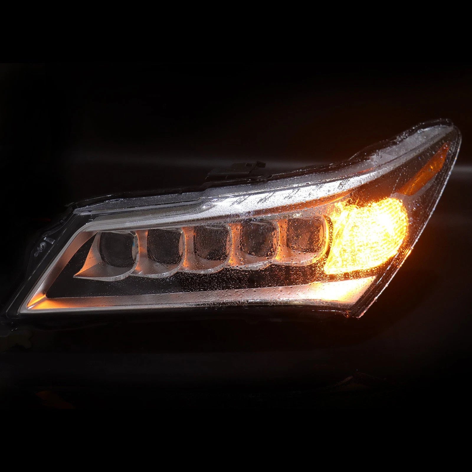 Set of 2 LED Headlight Assemblies for Acura MDX (2014-2016)