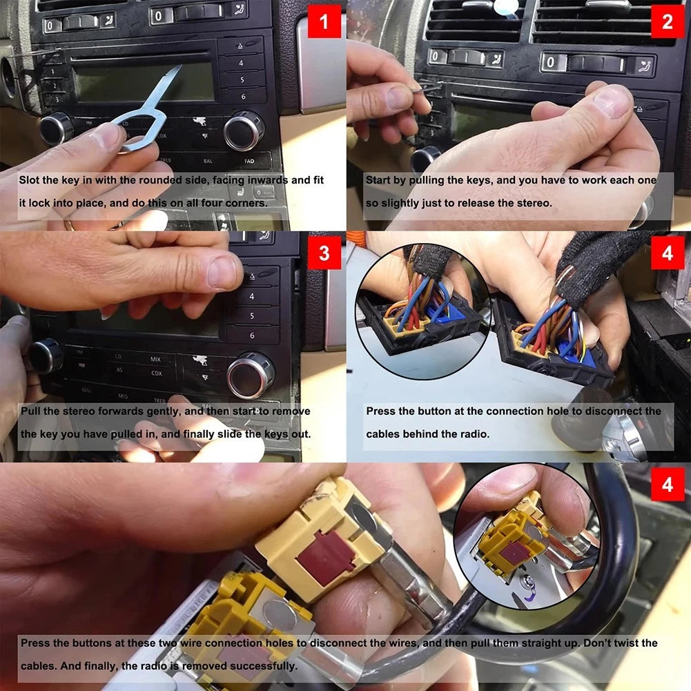Car Radio Removal Tools for Ford, Mercedes (Easy DIY)