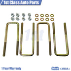 Set of 4 Square U-Bolts for Silverado GMC Sierra (1988–2019)