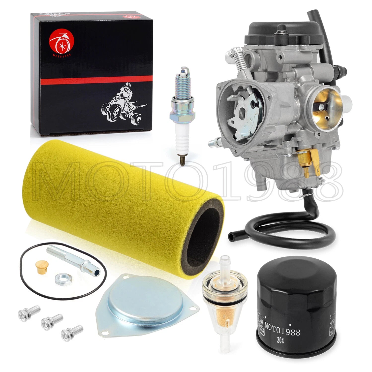 Set of 3 Filters (Carburetor, Oil, Air) for Yamaha Rhino 450 YXR45 (2006–2009)