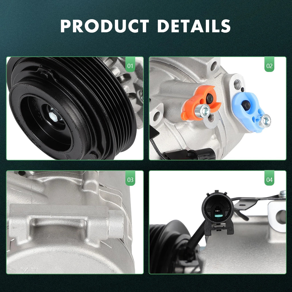 A/C Compressor with Clutch for Kia Rondo (2007–2012)