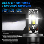 H4 9003 HB2 LED Headlight Bulbs Kit for NOVSIGHT (6500K, 60000LM)