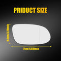 Heated Mirror Glass Replacement Right Side RH for Mercedes-Benz CLK55 (2003–2009)