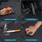 Set of 4 TPE Rubber Floor Mats for Volkswagen Jetta (2019–2023)