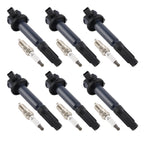 Pack of 6 Ignition Coils + Spark Plugs for Ford Escape Fusion Lincoln Milan (2001–2012) UF486