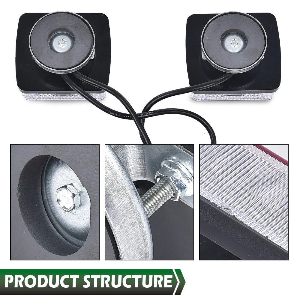 Magnetic LED Towing & Trailer Tail Lights Kit for Trucks, Trailers, RVs, SUVs