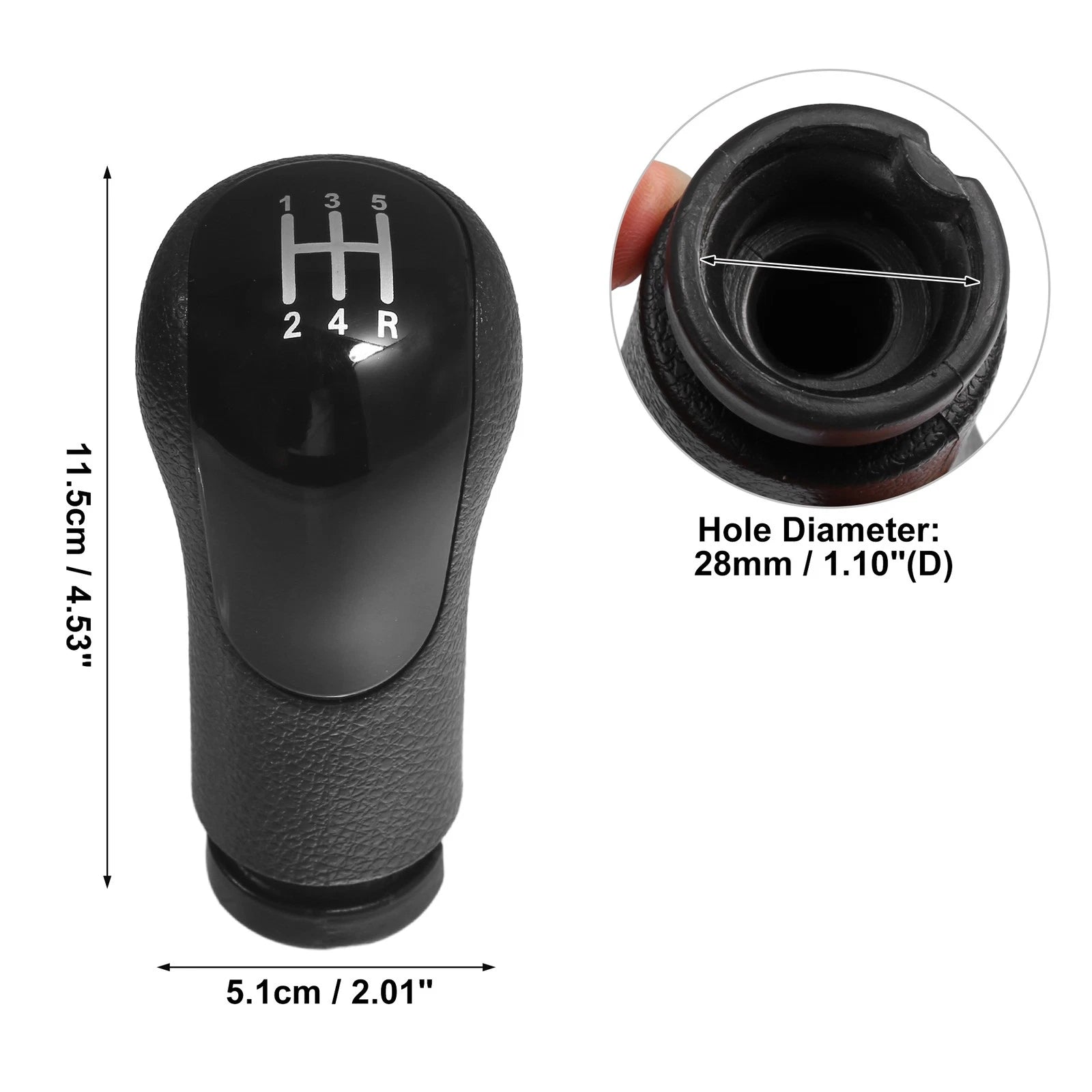 5 Speed Manual Gear Shift Knob for Ford Fiesta Fusion Transit (2000–2023)