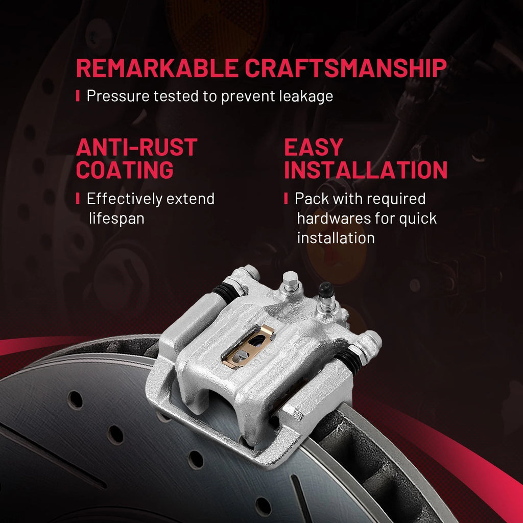 Rear Brake Calipers with Bracket Pair for Honda Accord Crosstour 2010–2011
