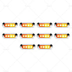 10x Amber Red Clearance Side Marker Lights for Truck Trailer Caravan