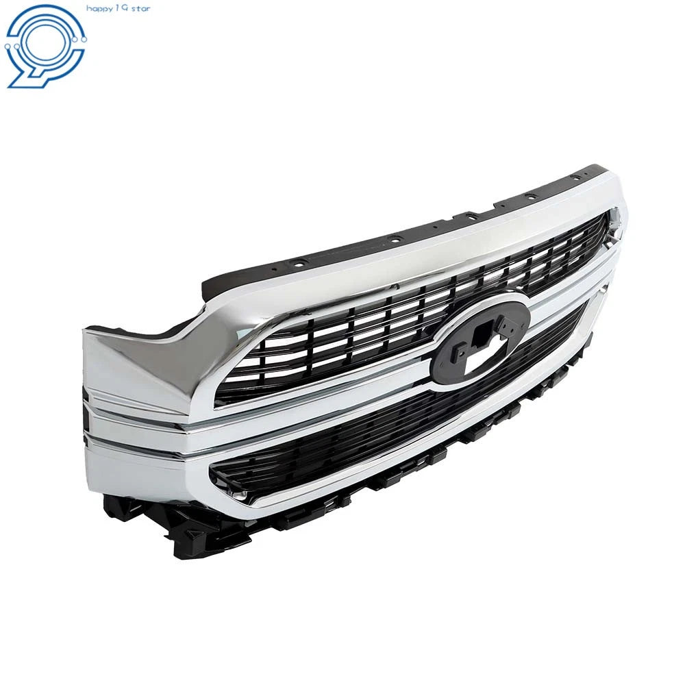 Front Bumper Grille for Ford F-150 (2021-2022) Silver Chrome