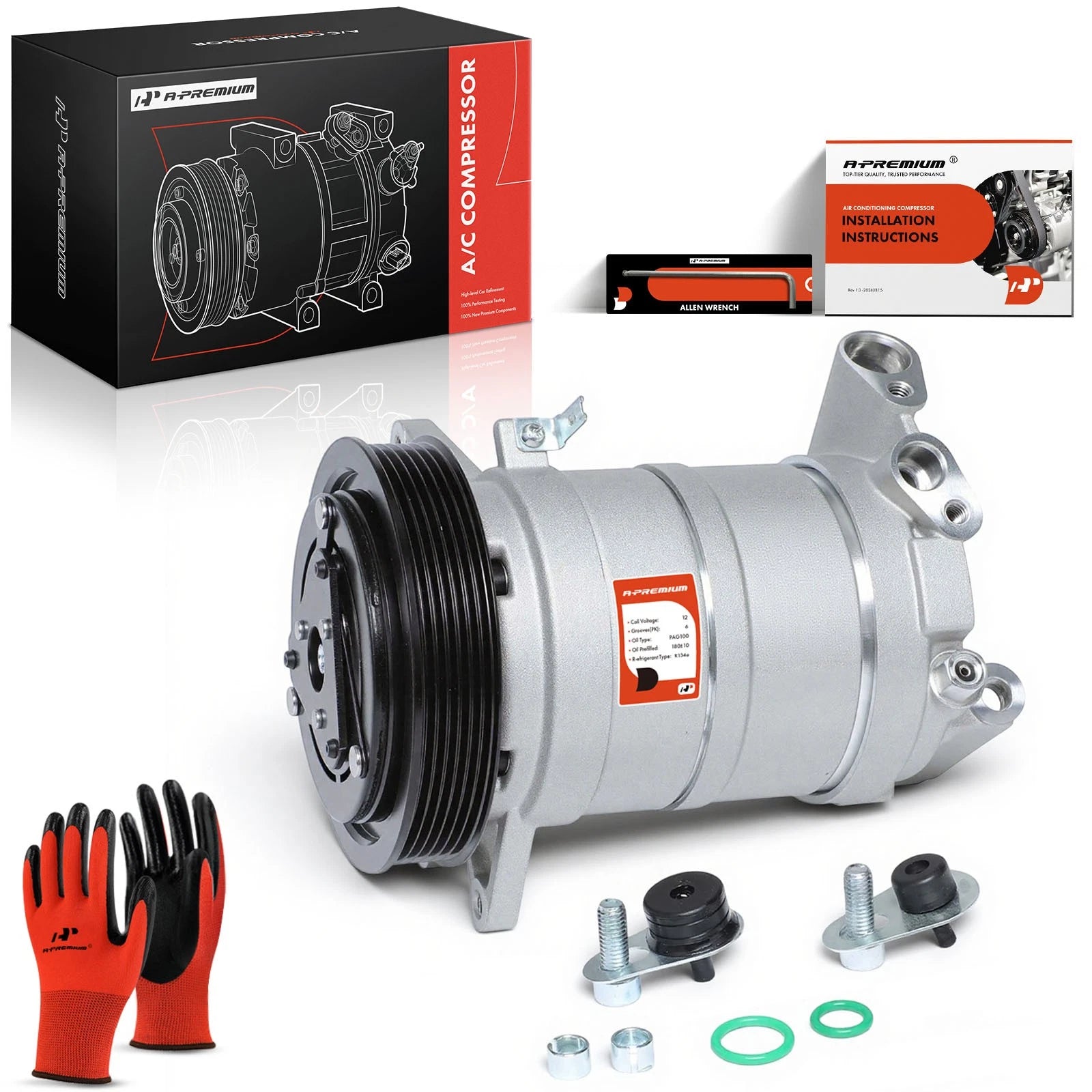 A/C Compressor with Clutch for Nissan Altima Maxima (2002–2008)