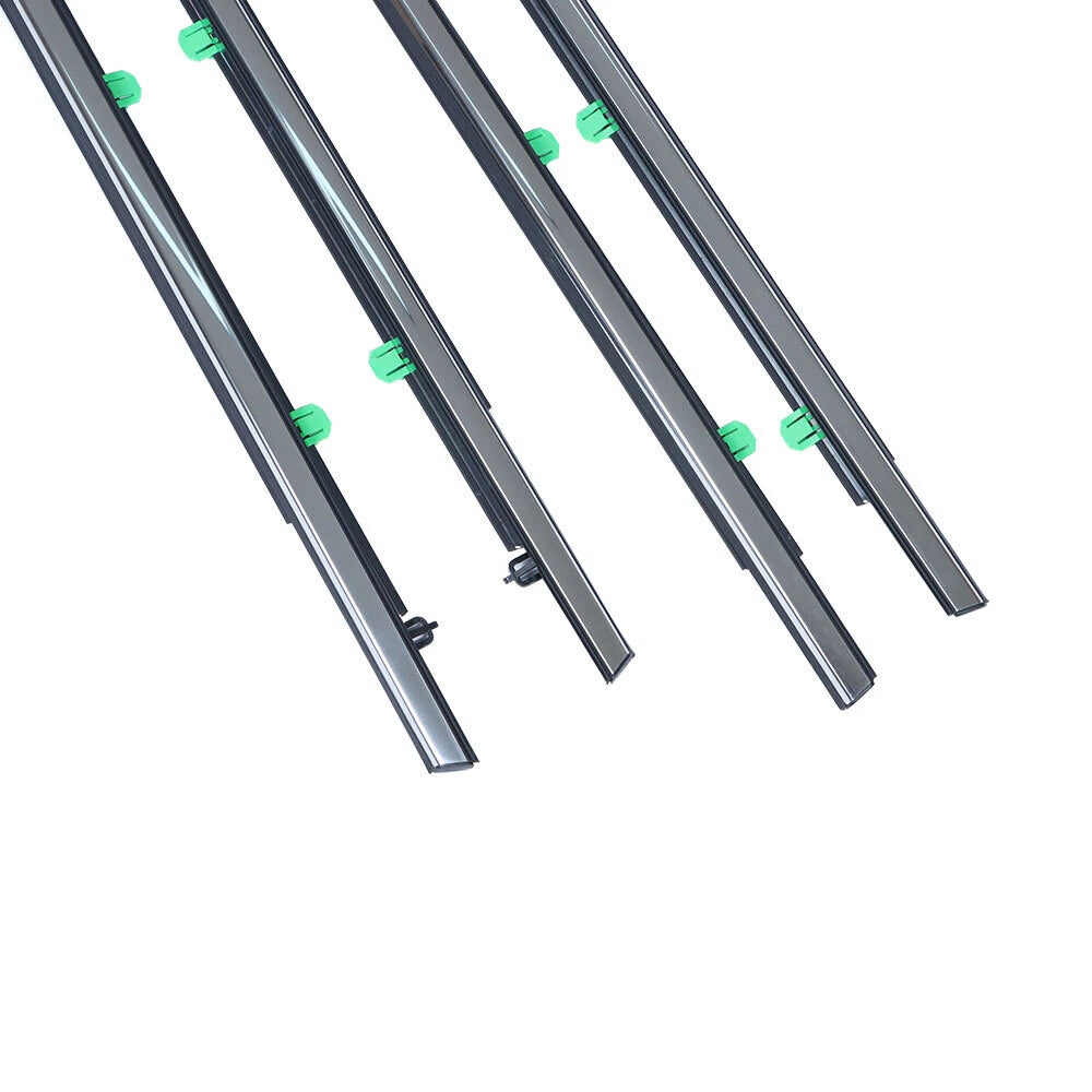 Set of 4 Window Weatherstrip Belts for Honda CR-V (2012–2016) Chrome
