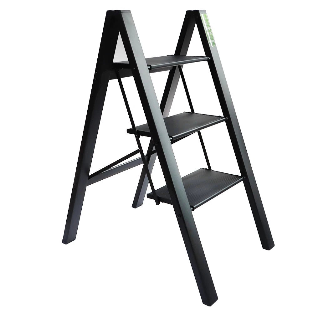 3 Step Ladder Folding Step Stool 330lb with Anti-Slip Pedal Carbon Steel
