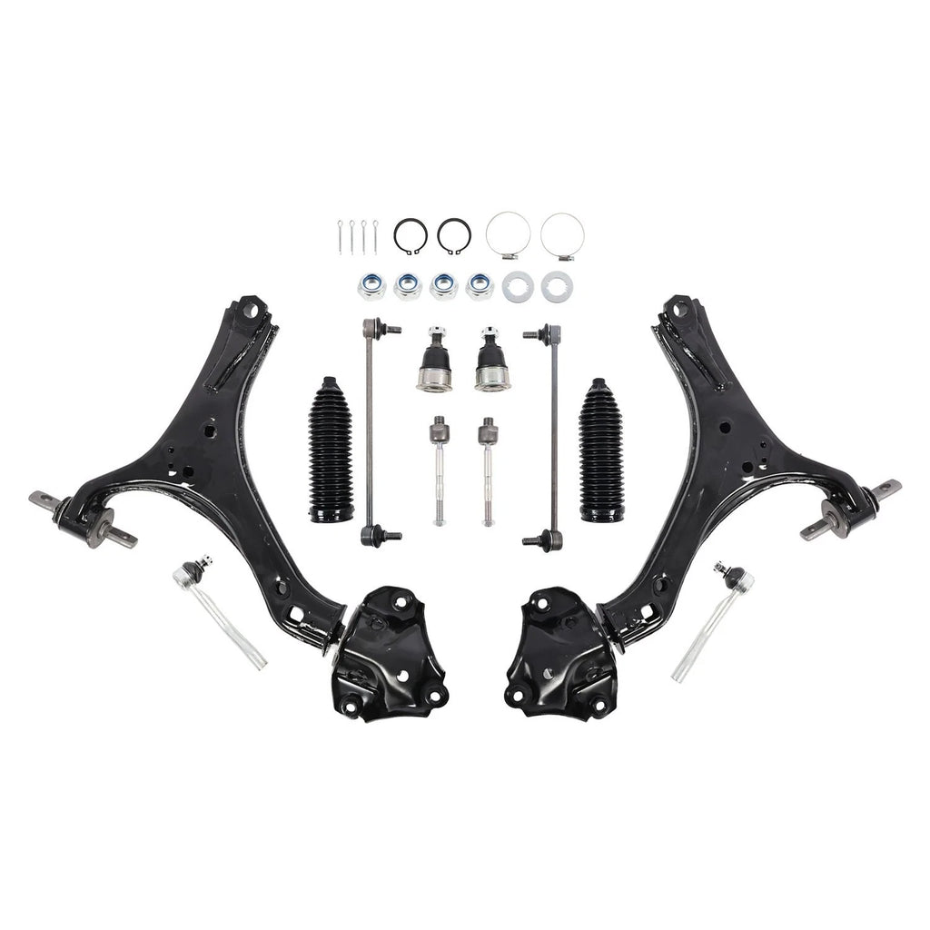 Set of 2 Front Lower Control Arms Sway Bars Tie Rods for Honda Accord Acura TLX (2013–2017)