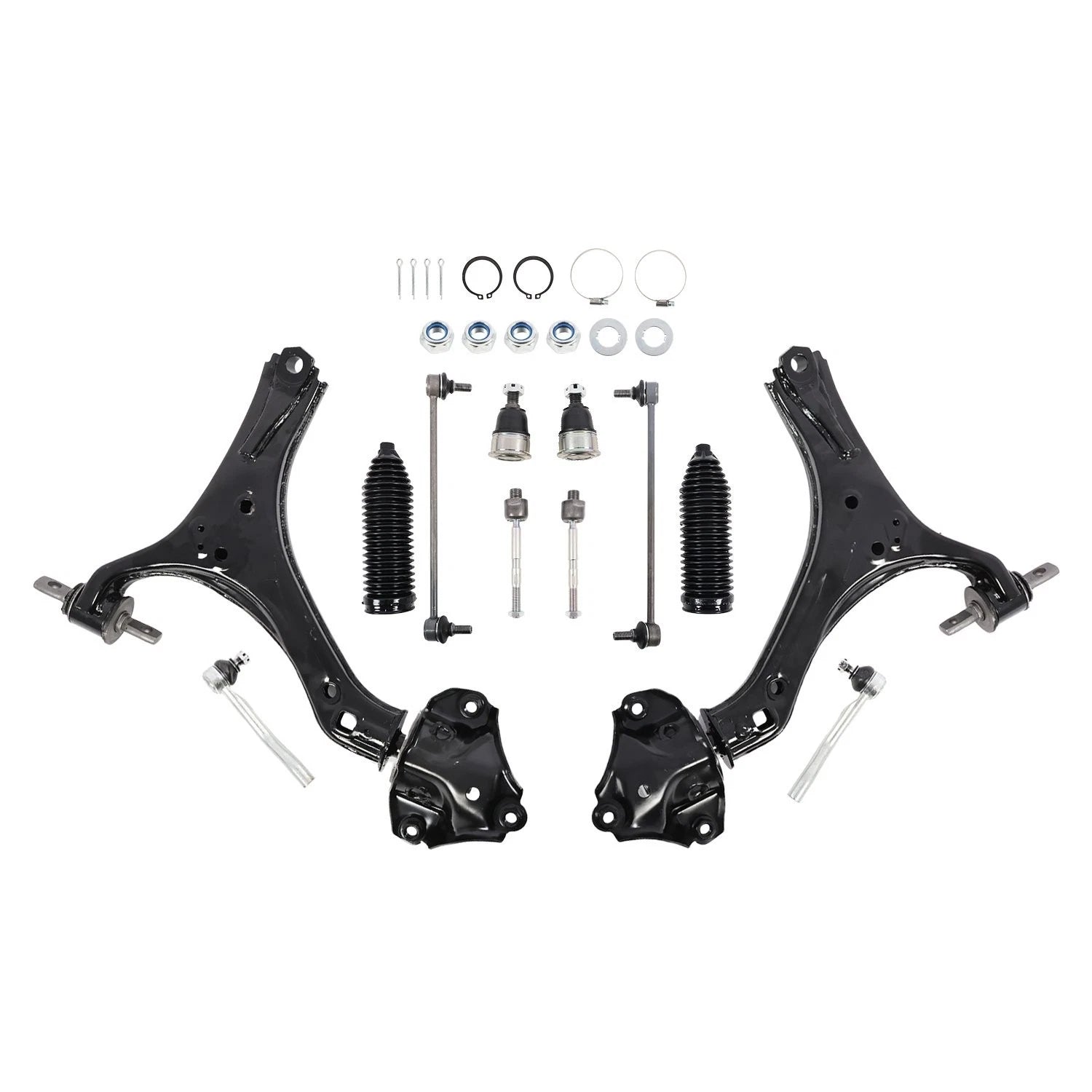 Set of 2 Front Lower Control Arms Sway Bars Tie Rods for Honda Accord Acura TLX (2013–2017)