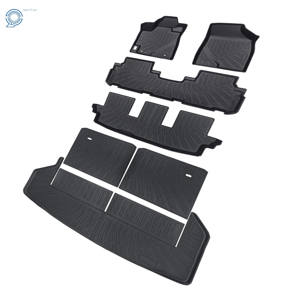 7PCS TPE Floor Mats & Trunk Cargo Liners for Toyota Highlander (2008–2013)