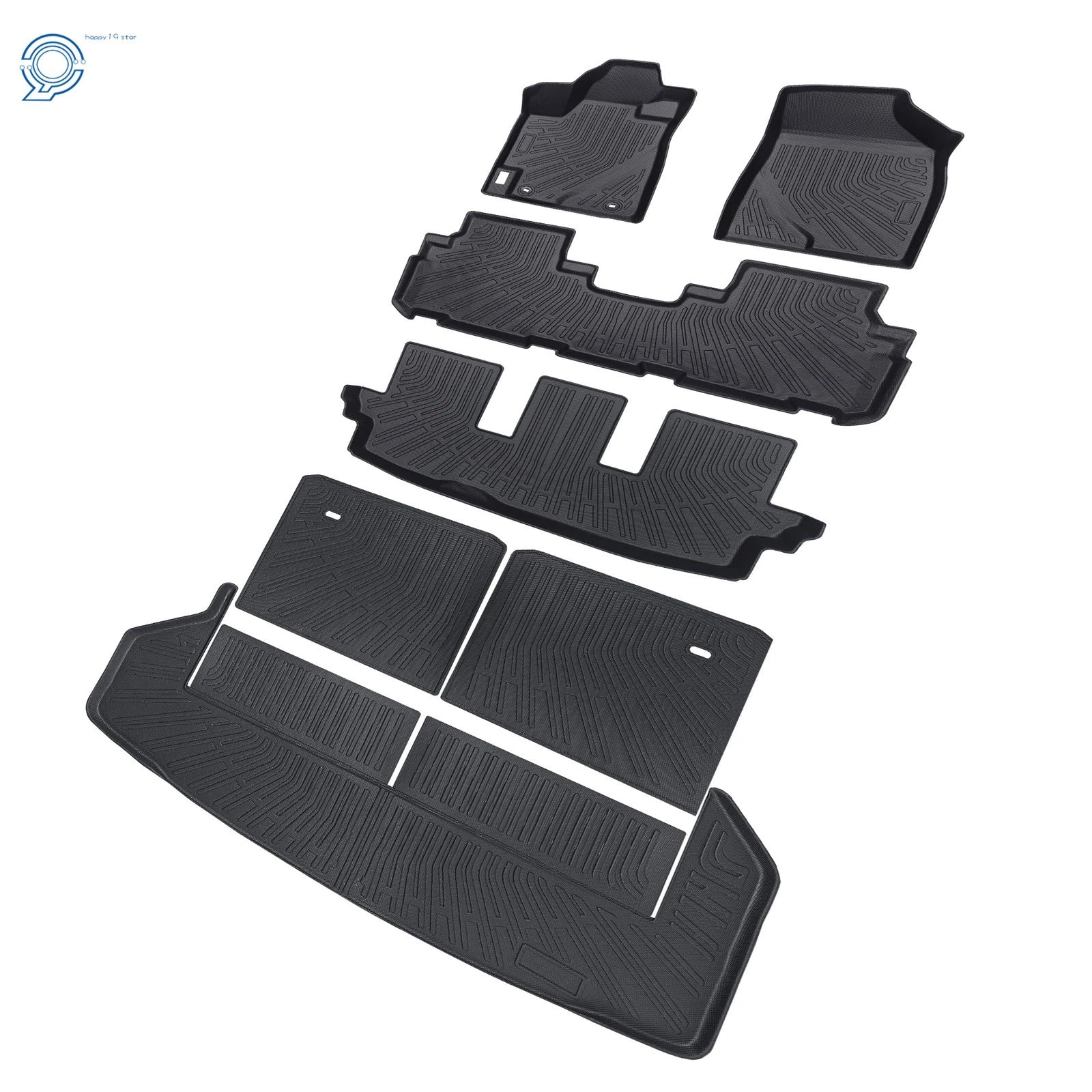 7PCS TPE Floor Mats & Trunk Cargo Liners for Toyota Highlander (2008–2013)