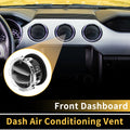 Dash AC Heater Air Vent for Ford F-250 F-350 F-450 (2011–2016) Titanium Tone