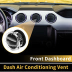 Dash AC Heater Air Vent for Ford F-250 F-350 F-450 (2011–2016) Titanium Tone