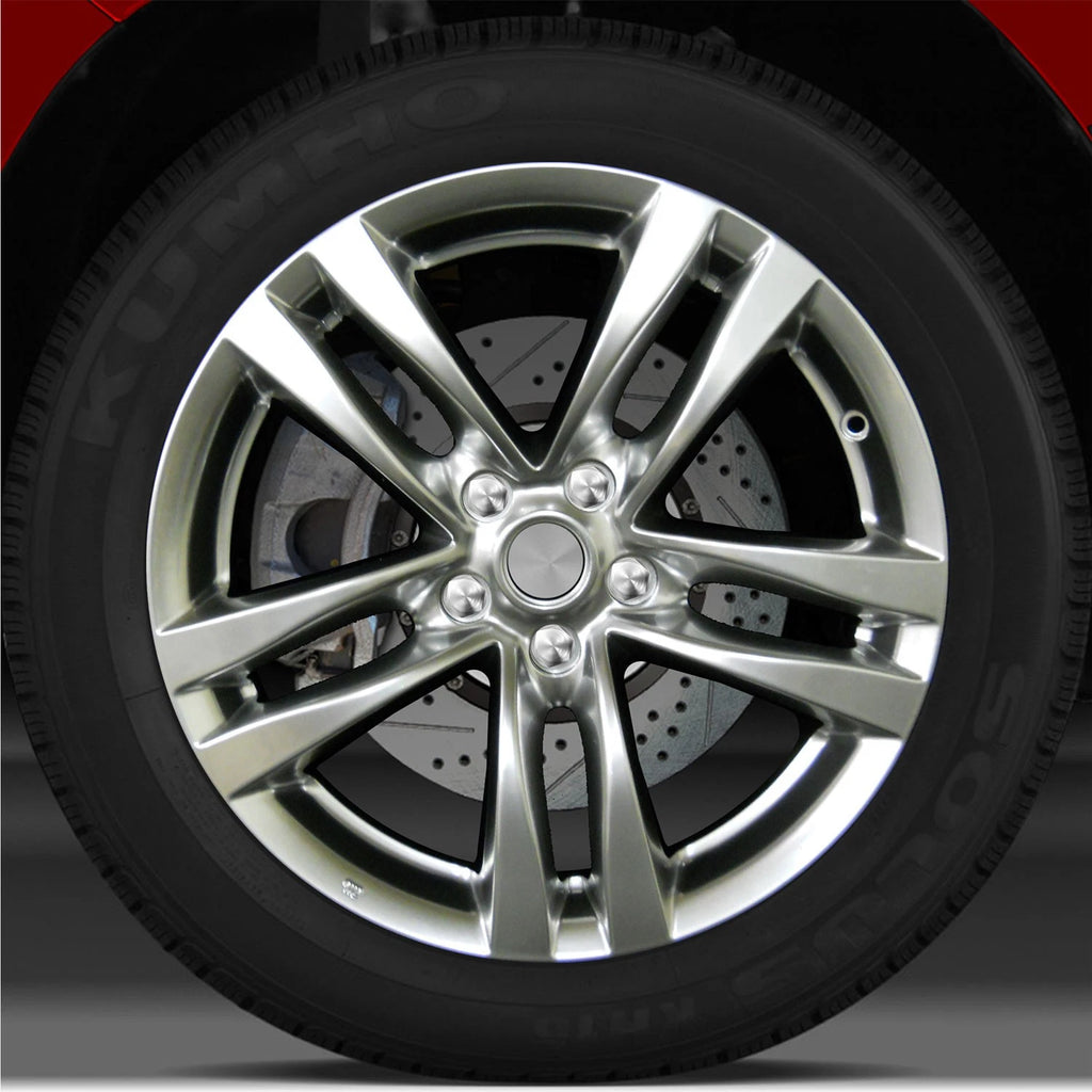 18x8 Factory Rear Wheel (Hyper Bright Smoked Silver) For 2008-2009 Infiniti G37