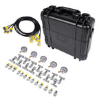 Hydraulic Pressure Test Kit for Universal Applications (5 Gauges, 5 Hoses)