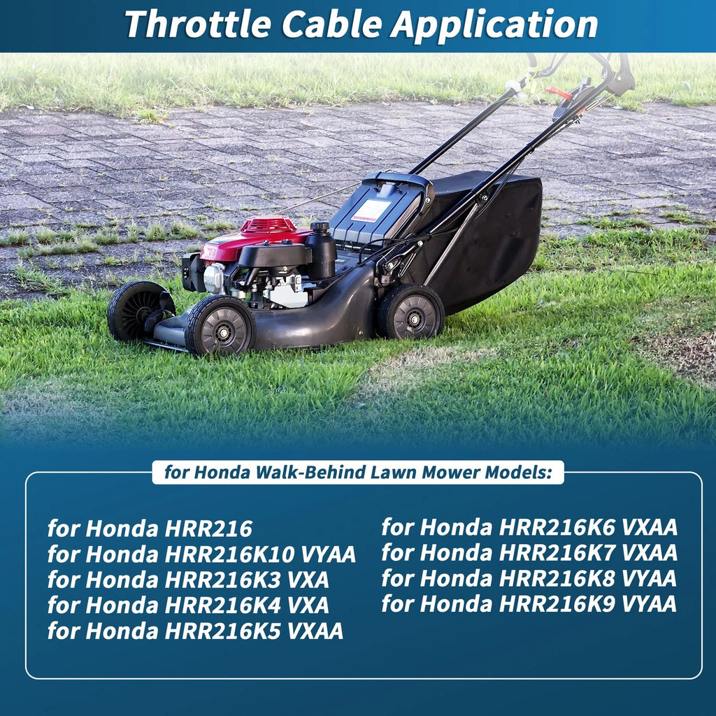 Throttle Cable for Honda HRR216, HRR216K10, HRR216K3 (2005–2023)