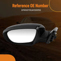 Driver Side View Mirror for Kia Optima (2011–2013) Black LED KI1320152 876102T110