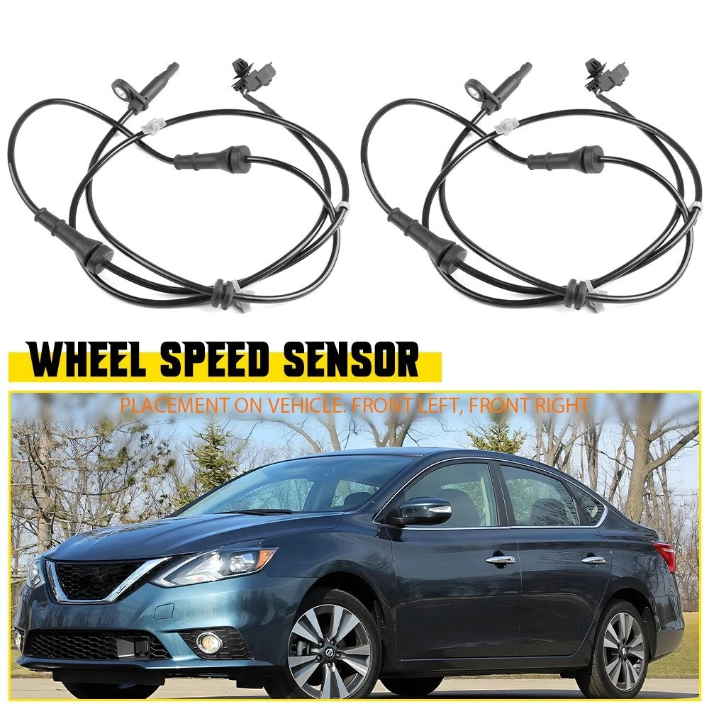 2X Front ABS Wheel Speed Sensor for Nissan Sentra (2013–2018)