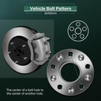 4Pcs 1" Wheel Adapters 5x100 to 5x112 12x1.5 for Toyota Corolla Chrysler Sebring (2003–2019)
