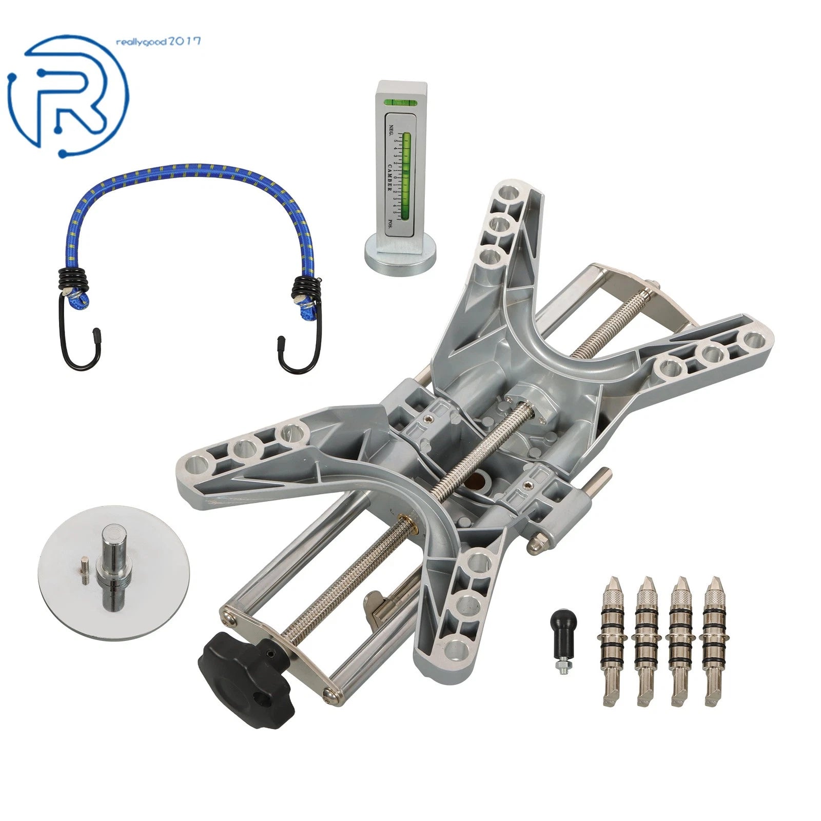 3D Wheel Alignment Tool Clamp & Magnetic Adapter for Universal Rims (11-25")